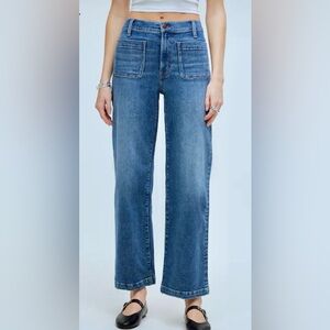 Madewell The Perfect Vintage Patch Pocket Wide Leg Jeans Women’s Size 24